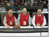 Al Huntzinger. Working with Al is Gary Christiansen and Chuck Fowler at the Boys' State Basketball Tournament 2011