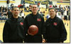 Steve McDowell, Tommy Schorer, and Chet Wieland at Iowa City Regina 2-9-2012